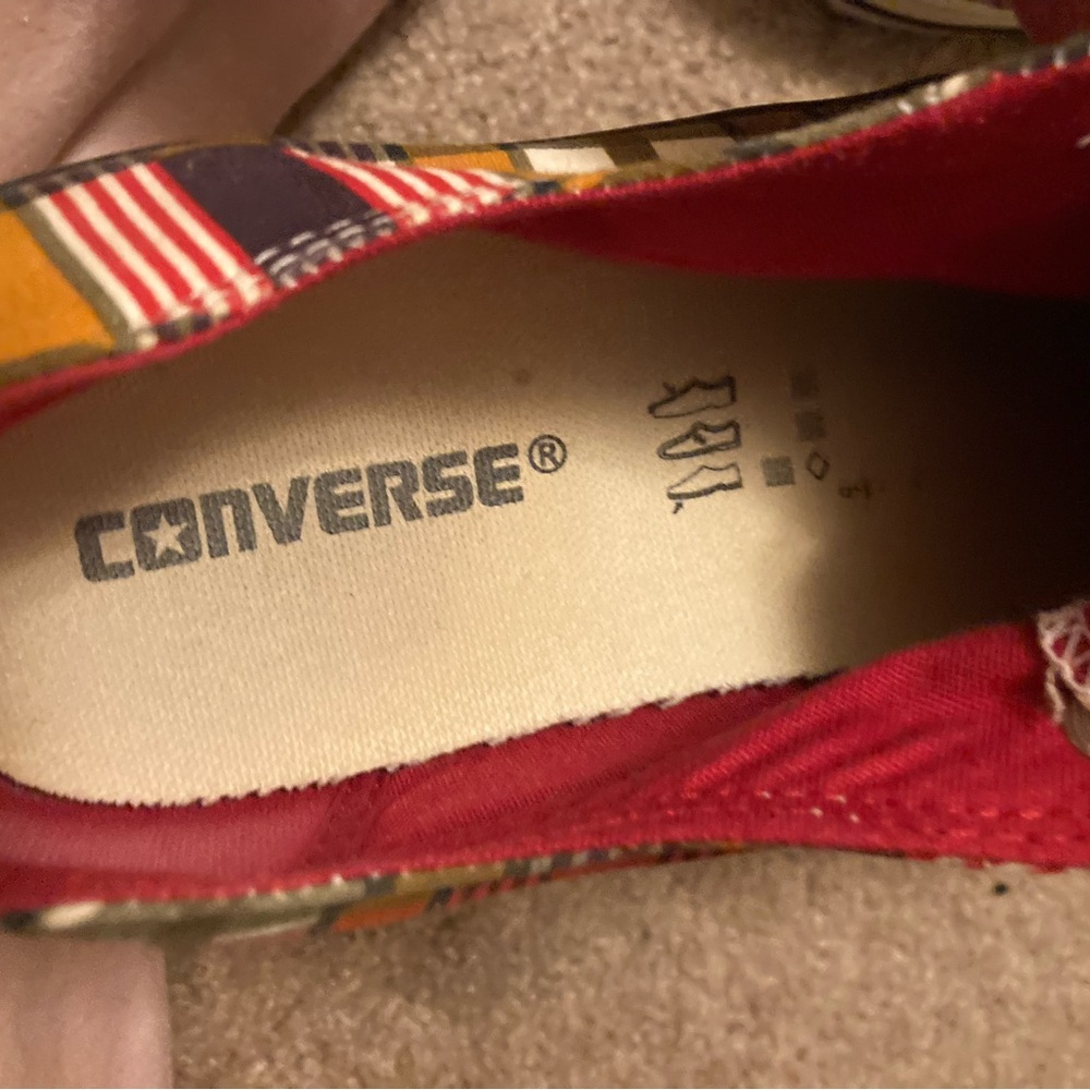 Converse Red Canvas Sneakers - Picture 4 of 6